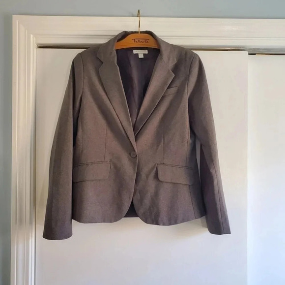 New York & Company Vtg Grey Dress Blazer Suit Size 8 Jacket - Picture 1 of 8